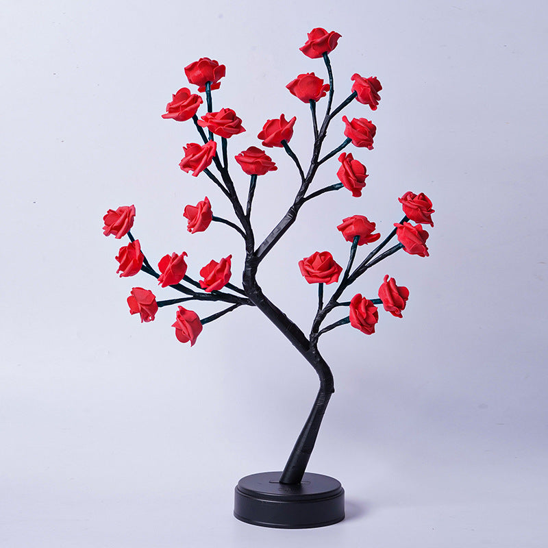 Sparkly Tree Table Flower Lamp