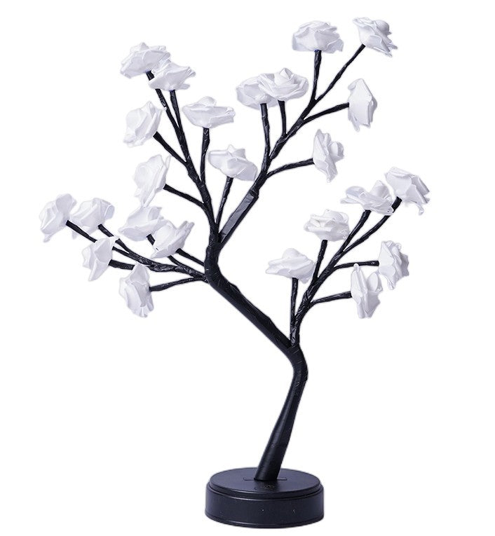 Sparkly Tree Table Flower Lamp