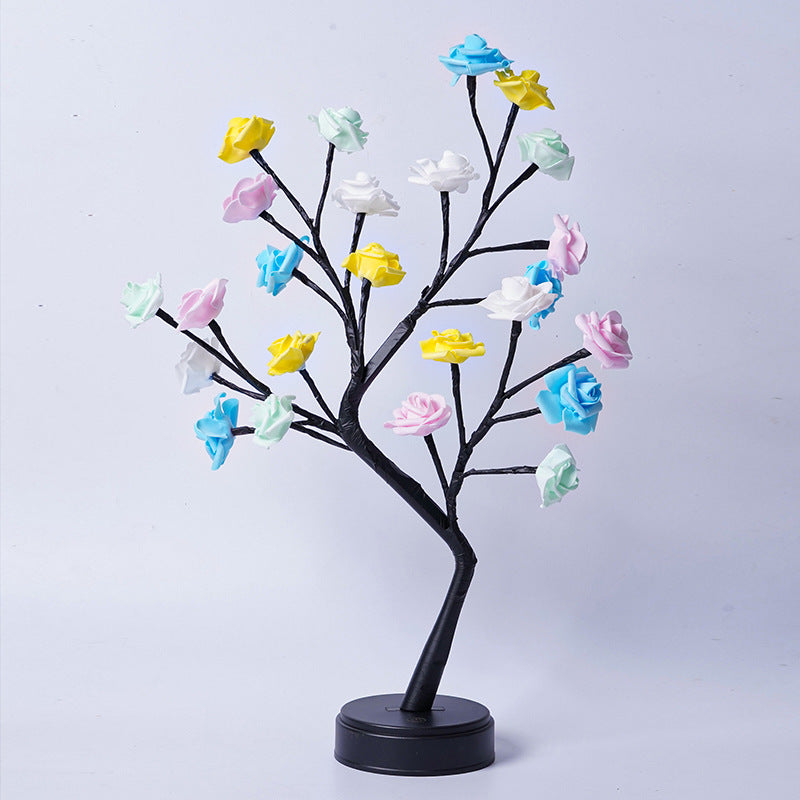 Sparkly Tree Table Flower Lamp