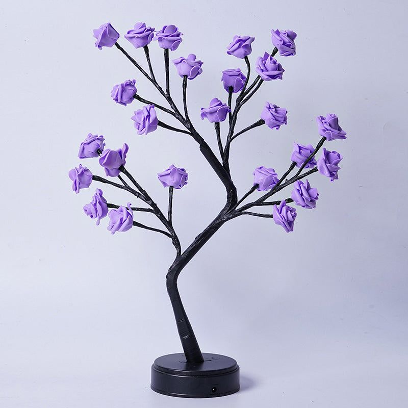 Sparkly Tree Table Flower Lamp