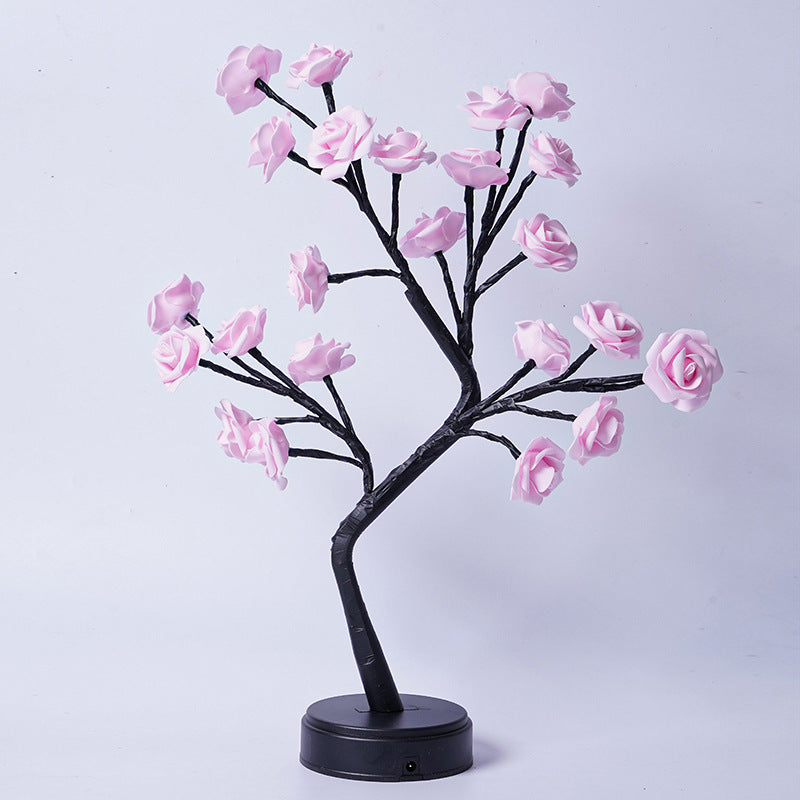 Sparkly Tree Table Flower Lamp