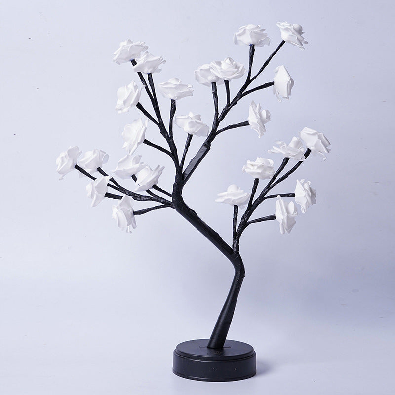 Sparkly Tree Table Flower Lamp