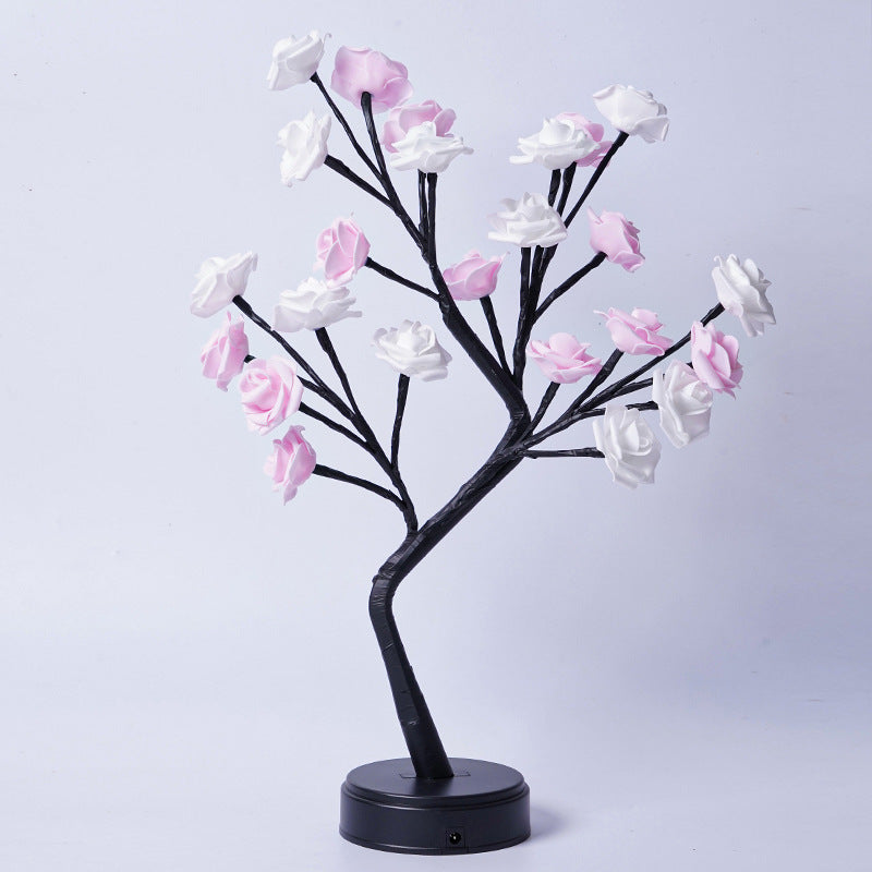 Sparkly Tree Table Flower Lamp