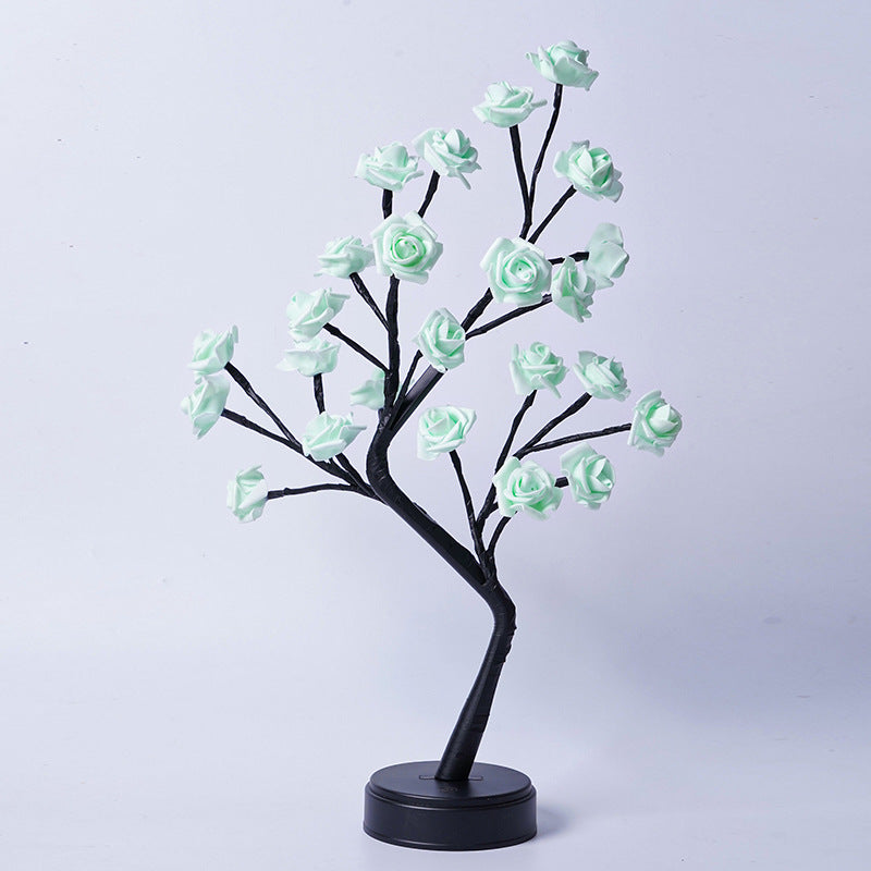 Sparkly Tree Table Flower Lamp