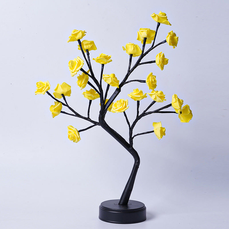 Sparkly Tree Table Flower Lamp