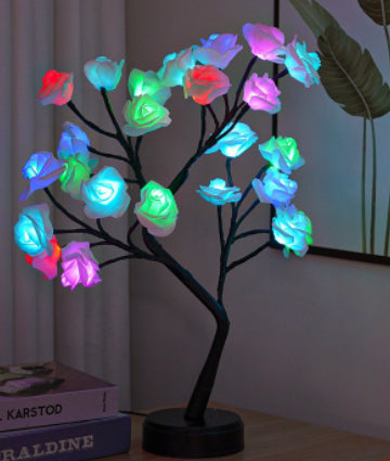Sparkly Tree Table Flower Lamp