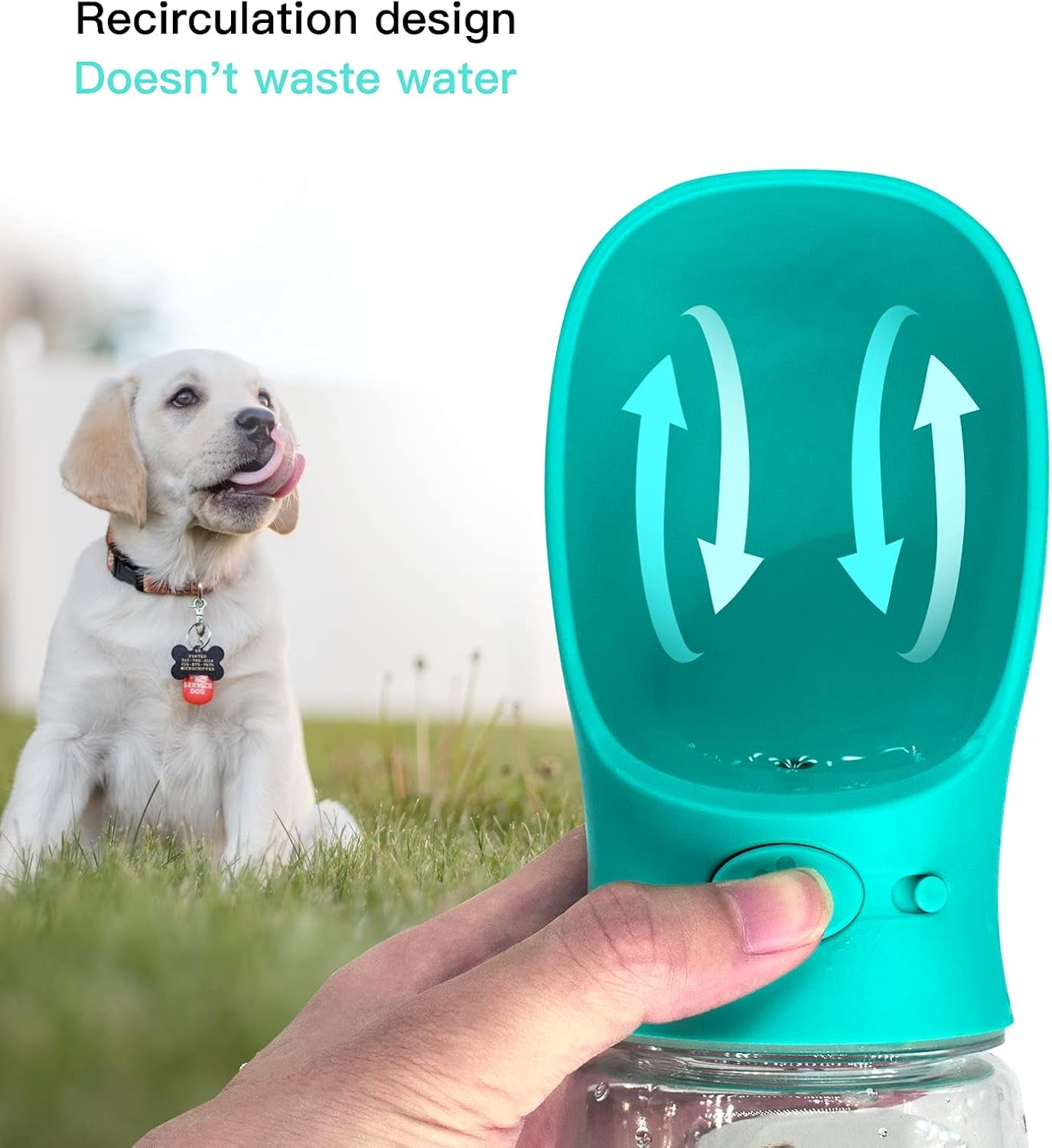 M&MKPET Dog Water Bottle Dog Bowls Dog Water Bowl Dispenser Portable Dog Water Bottles for Cat,Rabbit,Puppy and Other Pets for Walking,Hiking,Travel…